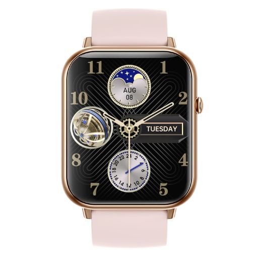 Q19 Max 2.1" HD Screen Waterproof Sports Business Smart Watch - Pink - 1