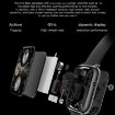 Q19 Max 2.1" HD Screen Waterproof Smart Watch - Wine Red Sports Business - 5