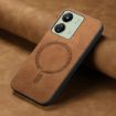 Xiaomi Redmi 13C Brown Retro Magsafe PU Back Cover Phone Case - 2