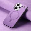 Xiaomi Redmi Note 13 Pro+ Purple Retro Magsafe PU Back Cover Case - 2