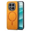 Xiaomi Redmi Note 14 5G Yellow Retro Magsafe PU Back Cover Case - 1