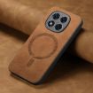 Xiaomi Redmi Note 14 5G Brown Retro Magsafe PU Back Cover Case - 4