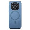 Xiaomi Redmi Note 14 Pro 5G Blue Retro Magsafe PU Back Cover Case - 2