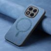 Xiaomi Redmi Note 14 Pro 5G Blue Retro Magsafe PU Back Cover Case - 4
