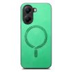 Redmi Turbo 4 Green Retro Magsafe PU Back Cover Phone Case - 2
