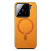 Xiaomi 15 Yellow Retro Magsafe PU Back Cover Phone Case - 2