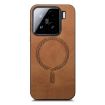 Xiaomi 15 Brown Retro Magsafe PU Back Cover Phone Case - 2