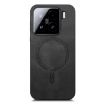 Xiaomi 15 Black Retro Magsafe PU Back Cover Phone Case - 2