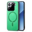 Xiaomi 15 Pro Green Retro Magsafe PU Back Cover Phone Case - 1