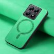 Xiaomi 14T Pro Green Retro Magsafe PU Back Cover Phone Case - 4