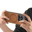 Xiaomi 14T Pro Brown Retro Magsafe PU Back Cover Phone Case - 3