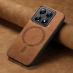 Xiaomi 14T Pro Brown Retro Magsafe PU Back Cover Phone Case - 4