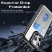 iPhone 15 Blue Card Holder Acrylic TPU Case - 4