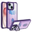 iPhone 15 Purple Card Holder Acrylic TPU Case - 1