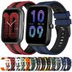 Amazfit GTS 4 20mm Two-Color Silicone Watch Band Olive Green Black - 3