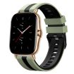 Amazfit GTS 2 20mm Two-Color Silicone Watch Band Light Green Black - 1