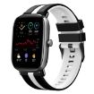 Amazfit GTS 2 Mini 20mm Black+White Sports Silicone Watch Band - 1