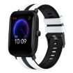 Amazfit Pop 20mm Two-Color Silicone Watch Band White+Black Sports - 1