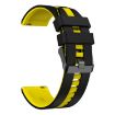 Amazfit Bip3 20mm Black+Yellow Two-Color Sports Silicone Watch Band - 2