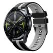 Amazfit Bip3 20mm Black+Grey Two-Color Sports Silicone Watch Band - 1