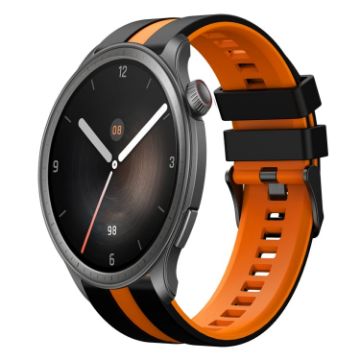 Amazfit Balance 22mm Black+Orange Sports Silicone Watch Band - 1