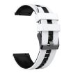 Amazfit GTR 2 22mm Two-Color Silicone Watch Band White Black - 2