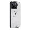 Xiaomi 15S Pro Deer Head Cloth Skin Phone Case - White, All-Inclusive - 1