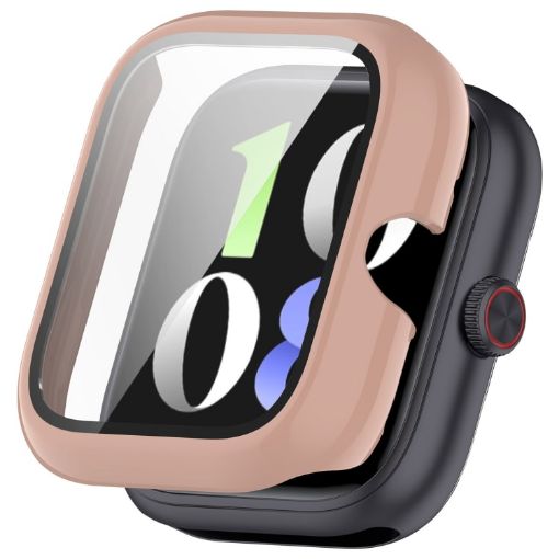 Vivo iQOO Watch GT Protective Case with Tempered Film - Sakura Pink - 1