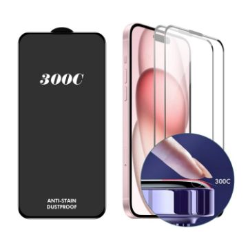 iPhone 15/16 ENKAY 300C Full Coverage Tempered Glass Film 2pcs - 1