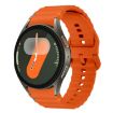 Samsung Galaxy Watch 7 40/44mm Orange Wave Pattern Silicone Band - 1