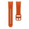 Samsung Galaxy Watch 7 40/44mm Orange Wave Pattern Silicone Band - 5