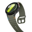 Samsung Galaxy Watch 7 40/44mm Army Green Silicone Band Wave Pattern - 4