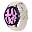 Samsung Galaxy Watch 6 40/44mm Wave Pattern Silicone Band Starlight - 1