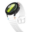 Samsung Galaxy Watch 5 40/44mm White Wave Pattern Silicone Band - 4