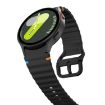 Samsung Galaxy Watch 4 40/44mm Black Wave Pattern Silicone Band - 4