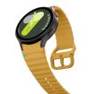 Samsung Galaxy Watch 4 40/44mm Yellow Wave Pattern Silicone Band - 4