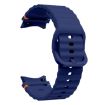 Samsung Galaxy Watch 4 40/44mm Dark Blue Wave Silicone Band - 3