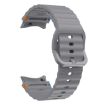 Samsung Galaxy Watch 4 40/44mm Dark Gray Wave Silicone Band - 3