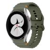 Samsung Galaxy Watch 4 40/44mm Army Green Wave Silicone Band - 1