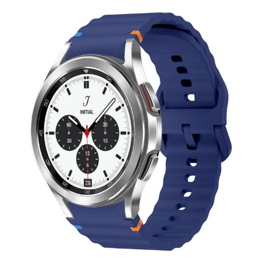Samsung Galaxy Watch 4 Classic 42/46mm Dark Blue Silicone Band - 1