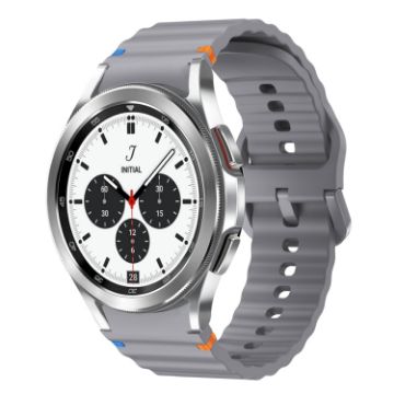 Samsung Galaxy Watch 4 Classic 42/46mm Dark Gray Silicone Band - 1