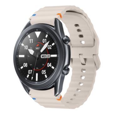 Samsung Galaxy Watch3 41mm Starlight Wave Pattern Silicone Band - 1