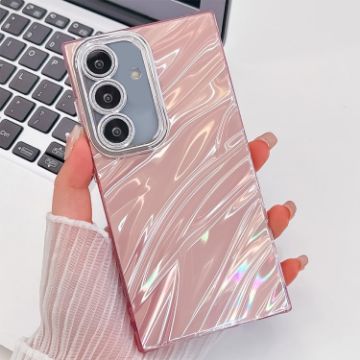 Samsung Galaxy S24+ 5G Pink Glitter TPU Case with Lens Film - 1