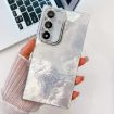 Samsung Galaxy A55 5G Glitter TPU Case with Lens Film - White Tinfoil - 1