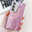 Samsung Galaxy S24 5G Glitter TPU Case with Lens Film - Purple Tinfoil - 1