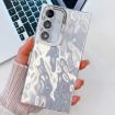 Samsung Galaxy A54 5G Glitter Texture TPU Case + Lens Film (White) - 1