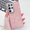 Samsung Galaxy A54 5G Glitter TPU Case with Lens Film - Pink Shell Pattern - 1