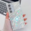 Samsung Galaxy A36 5G Glitter TPU Case with Lens Film - White Ripples - 1