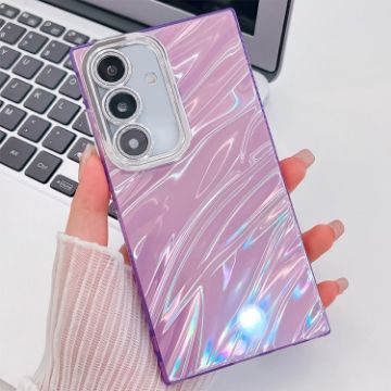 Samsung Galaxy A36 5G Glitter TPU Case with Lens Film - Purple Ripples - 1