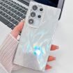 Samsung Galaxy S25 Ultra 5G Glitter TPU Case with Lens Film - White Feather - 1